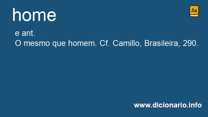 Significado de home