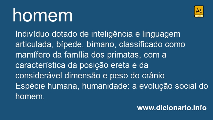 Significado de homens