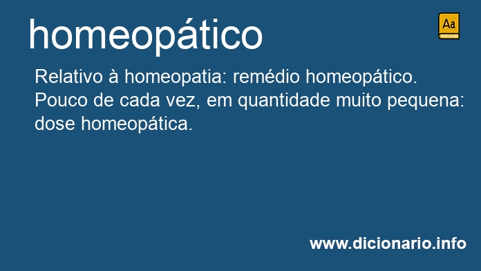 Significado de homeopticos