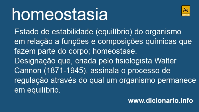 Significado de homeostasia