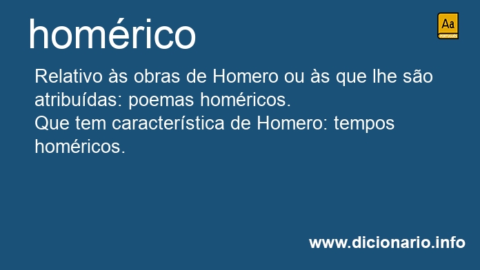 Significado de homrica