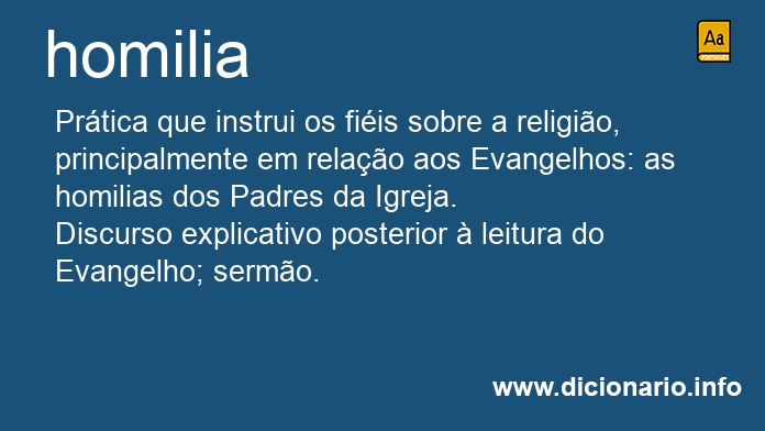 Significado de homilia