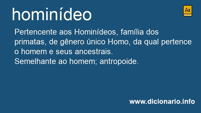 Significado de homindeo