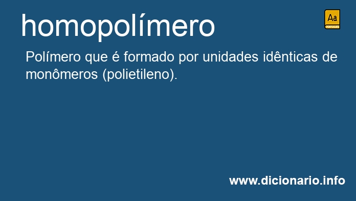 Significado de homopolmero