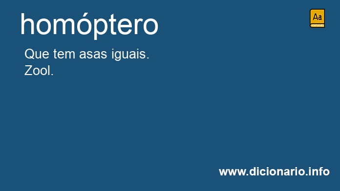 Significado de homptero