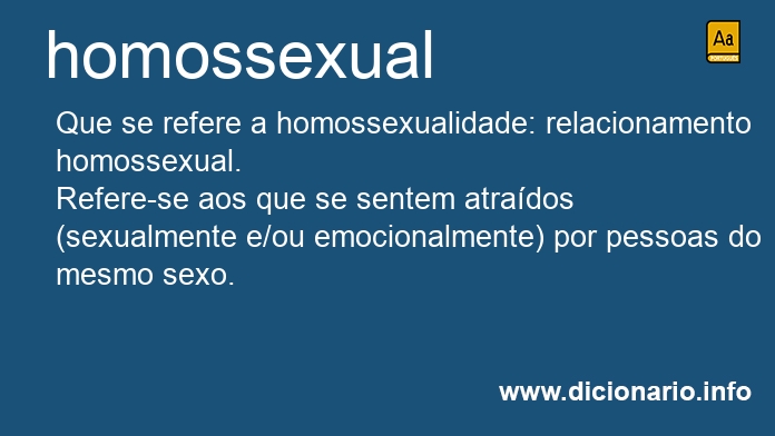 Significado de homossexual