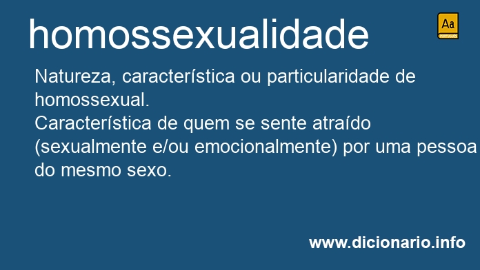 Significado de homossexualidade