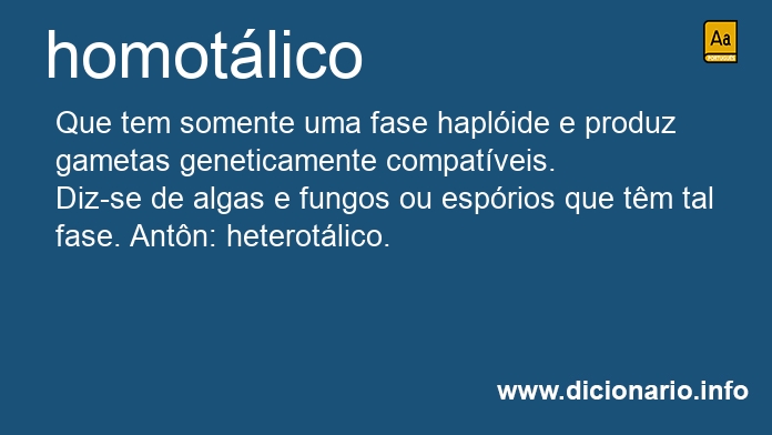 Significado de homotlico