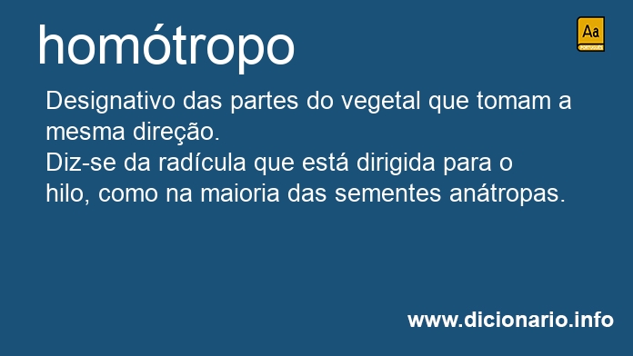 Significado de homtropo