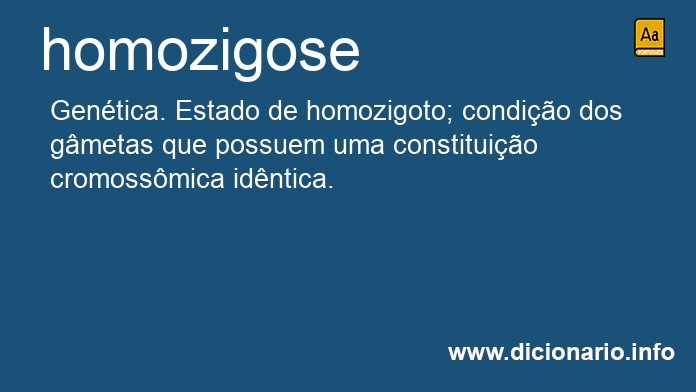 Significado de homozigoses
