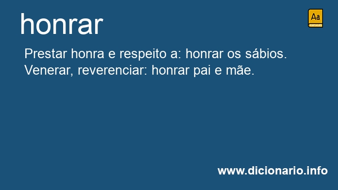 Significado de honrars