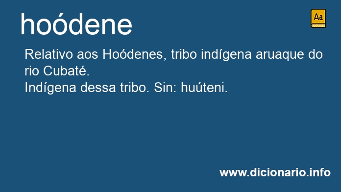 Significado de hodene