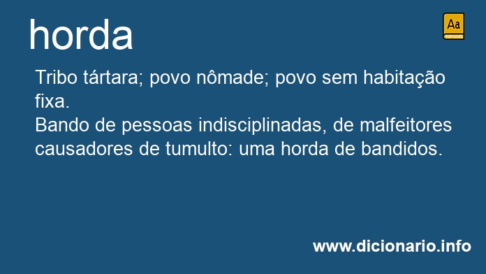 Significado de horda