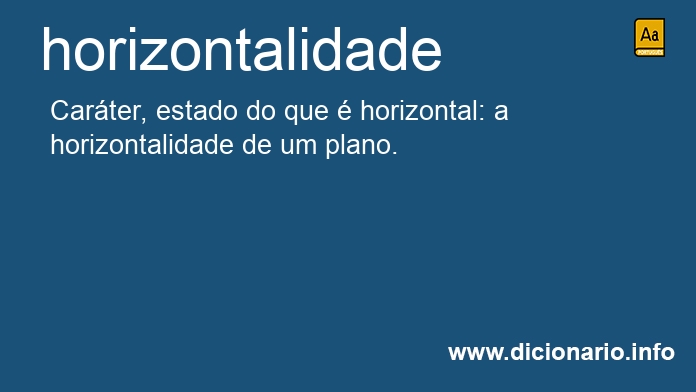 Significado de horizontalidades