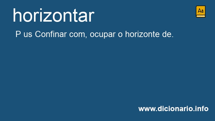 Significado de horizonteis