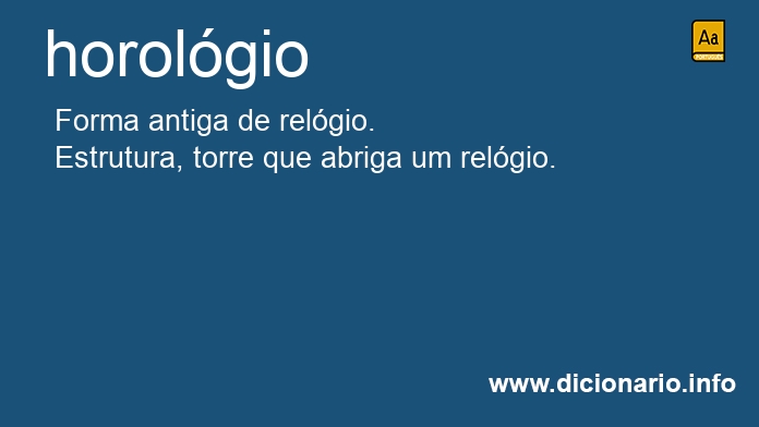 Significado de horolgio