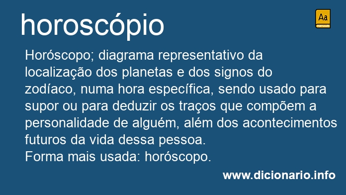 Significado de horoscpio