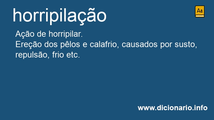 Significado de horripilao