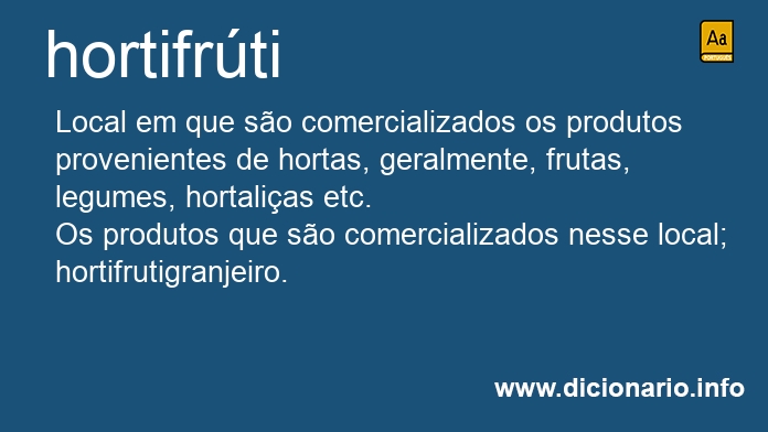 Significado de hortifrti