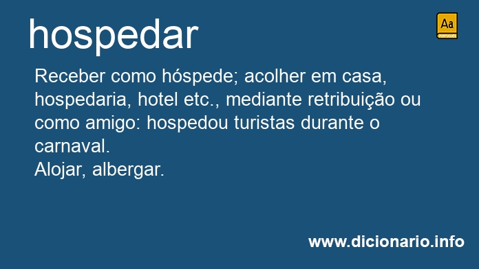 Significado de hospedaramos