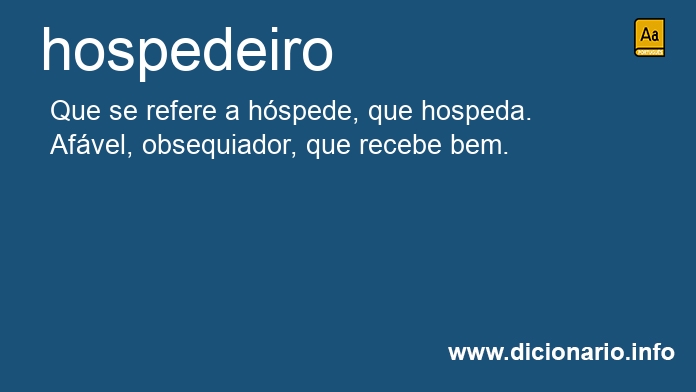 Significado de hospedeiro