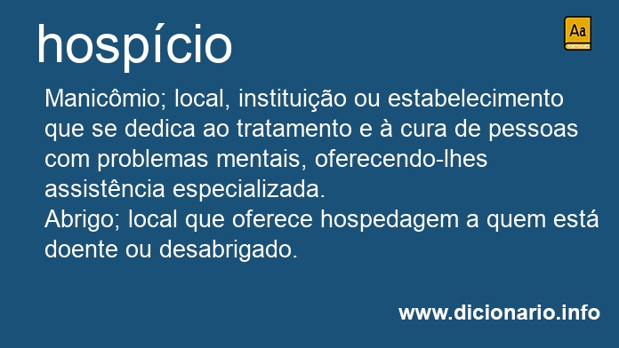 Significado de hospcio