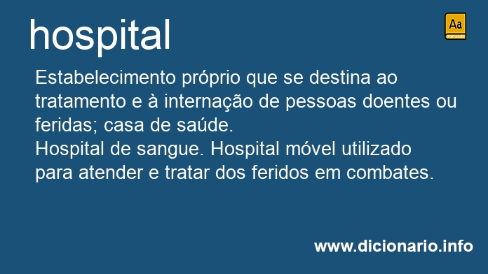 Significado de hospitais