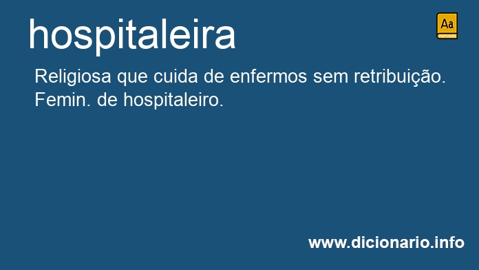 Significado de hospitaleira