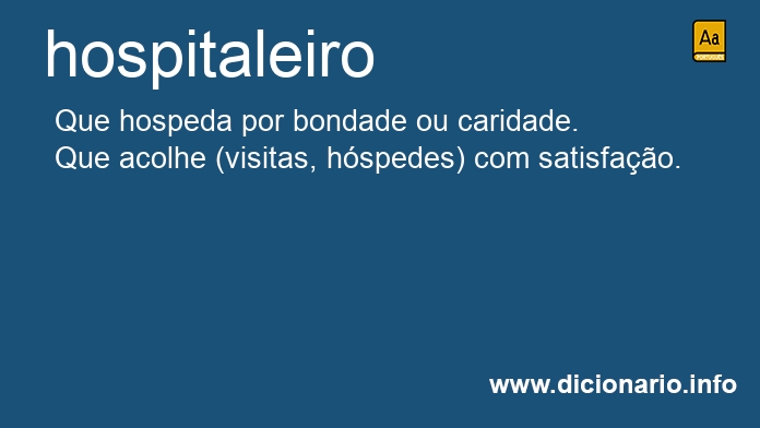 Significado de hospitaleiros