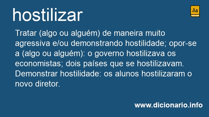 Significado de hostilizai