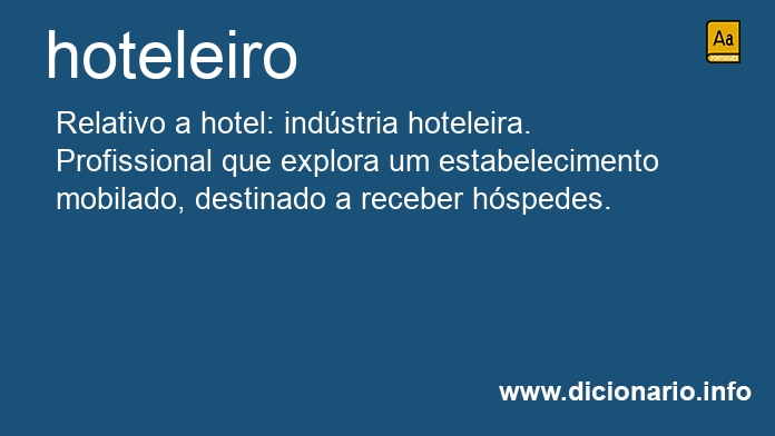 Significado de hoteleiro
