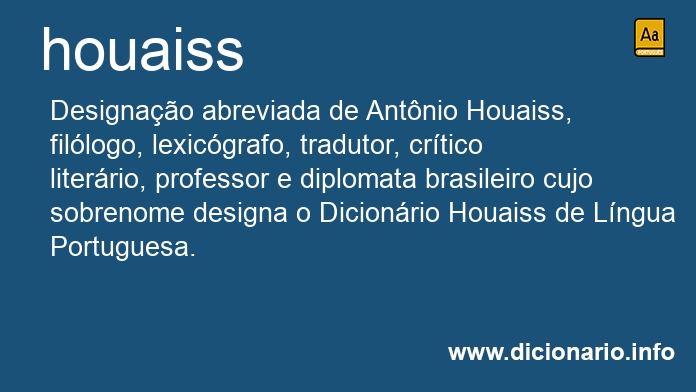 Significado de Houaiss