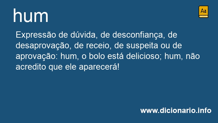 Significado de hum