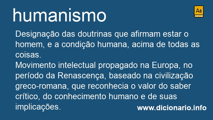 Significado de humanismo