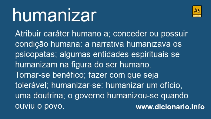 Significado de humanizaram