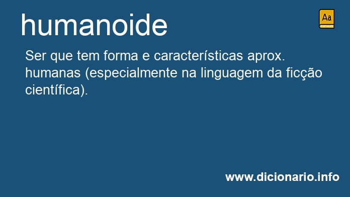 Significado de humanoide