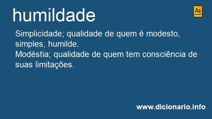 Significado de humildade