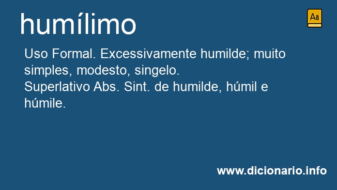 Significado de humlimo