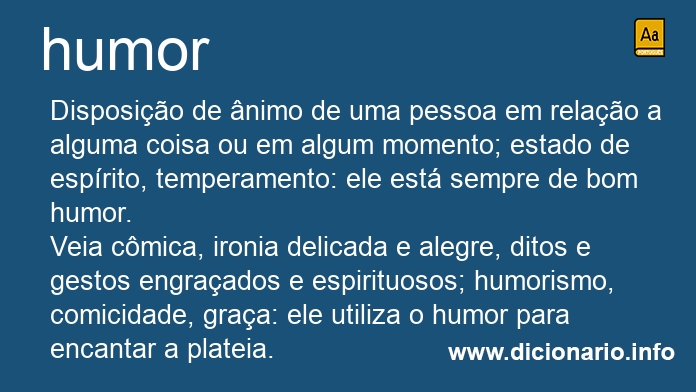 Significado de humores