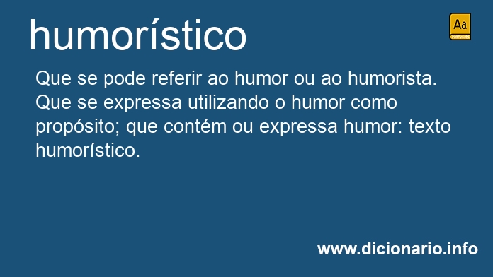 Significado de humorstico