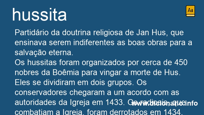 Significado de hussitas