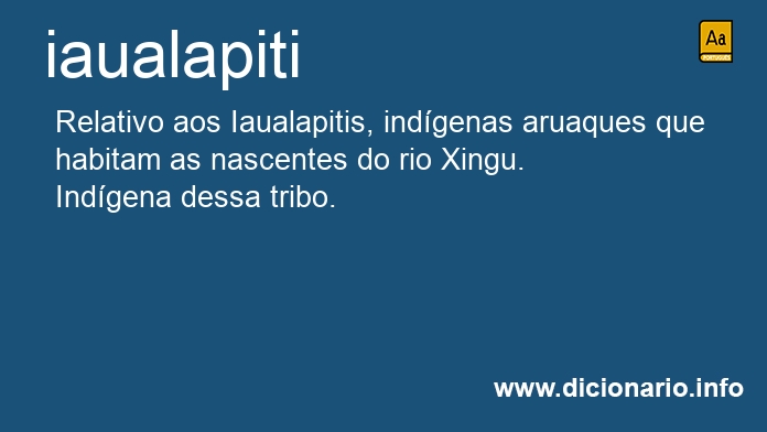 Significado de iaualapiti
