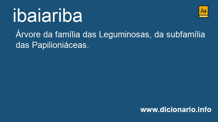 Significado de ibaiariba