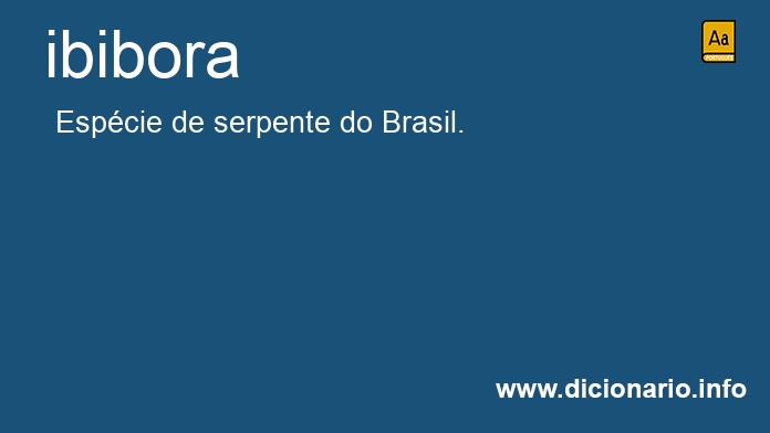 Significado de ibibora