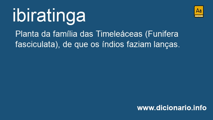 Significado de ibiratinga