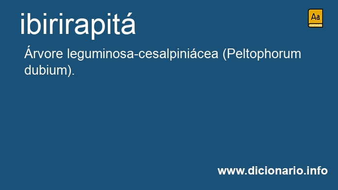 Significado de ibirirapit