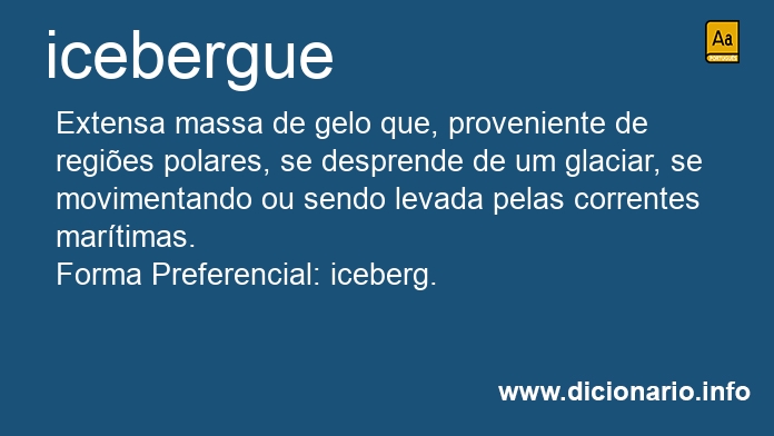 Significado de icebergue