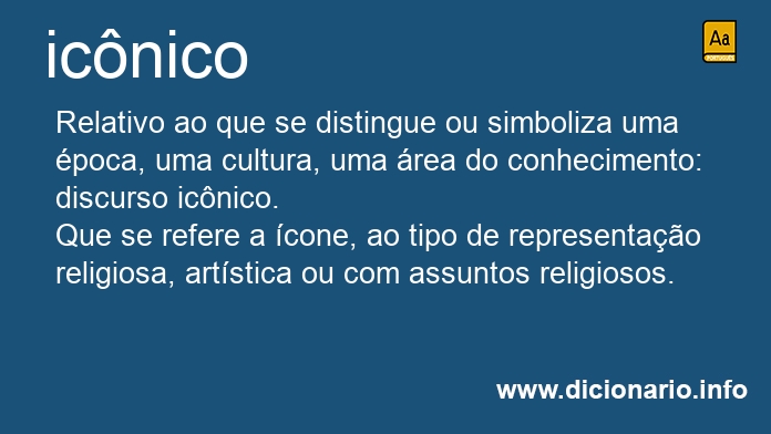 Significado de icnico
