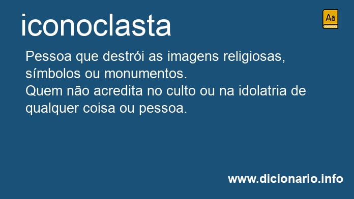 Significado de iconoclasta