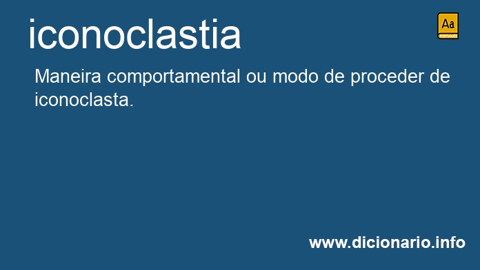 Significado de iconoclastias